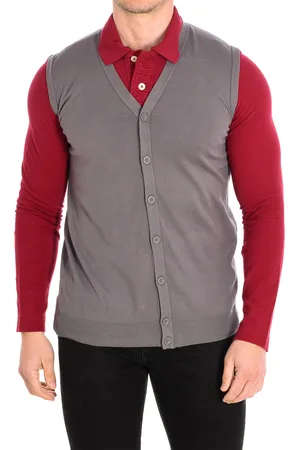 Benetton Gebreid vest met V-hals 1P94U6249 man
