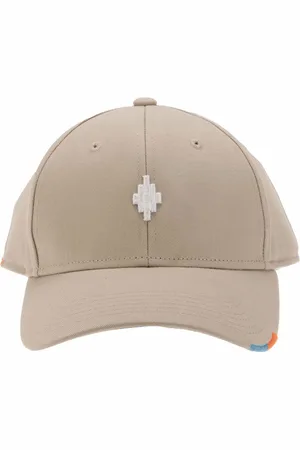 MARCELO BURLON Accessories Cross Distress Bucket Hat in Green White