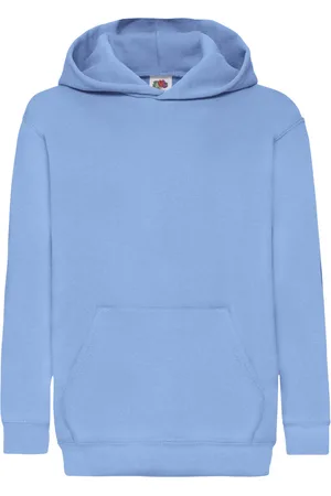Fruit Of The Loom Kinder Unisex Sweatshirt Met Capuchon / Hoodie (Hemel )