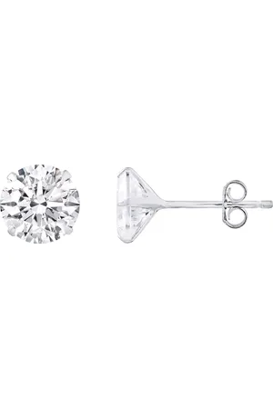LOVA 6 mm ronde solitarium oorbellen set 4 klauwen zirkoniumoxiden - Desir 6