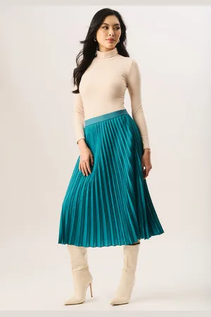 Gini London Geplooide midi-rok