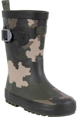 Trespass Kinder/Kinder Puddle Camo Wellington Laarzen ( /bruin/zwart)