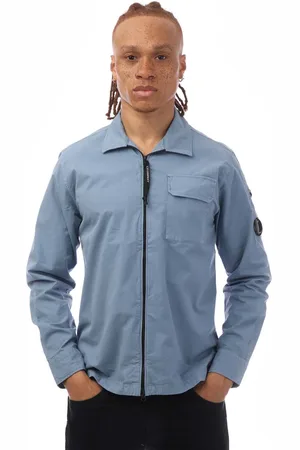 C.P. Company Herenoverhemd Organic Gabardine met rits in