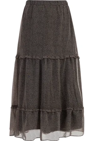 Dreimaster Maxi rok Dames zwart en wit