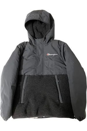 Champion Half Zip Black Hooded Jacket