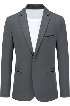 Allthemen Heren colbert slim fit jas zakelijk dagelijks blazer