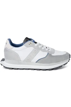 Blauer Sneakers Met Veters