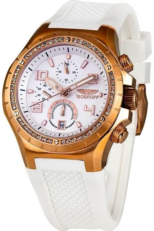 BOBROFF Unisex Horloge Kwarts Roze Goud