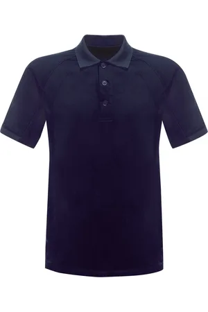 Regatta Heren Coolweave Korte Mouwen Poloshirt (Marine)