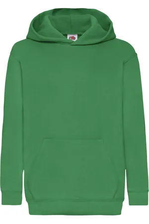 Fruit Of The Loom Kinder Unisex Sweatshirt Met Capuchon / Hoodie (Kelly )