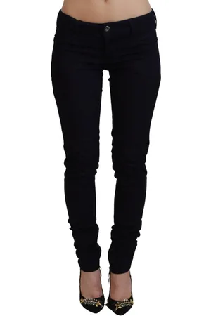 Costume National Authentieke Skinny Denim Jeans Met Lage Taille