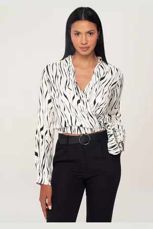 HERITA Blouse met Zebra Motieven