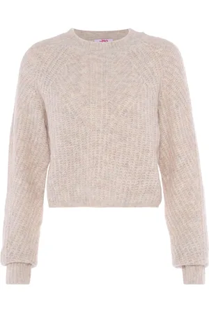 myMo Jumper Dames wol wit melange