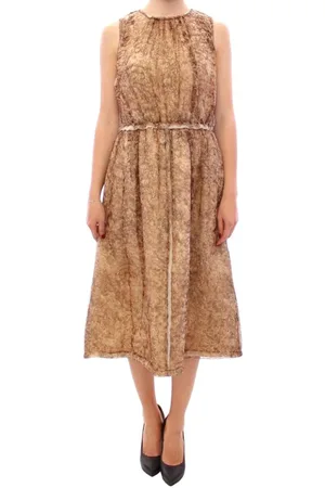 Dolce & Gabbana Lichte Mouwloze Zijden Jurk