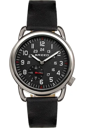 Breed Regulator lederen band horloge met tweede sub-wijzerplaat