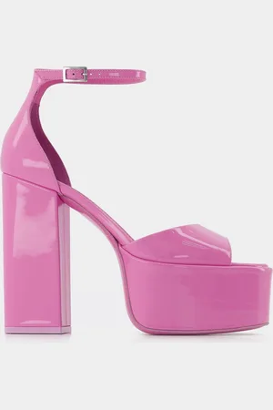 PARIS TEXAS Tatiana plateausandalen - - Leer - Flamingo
