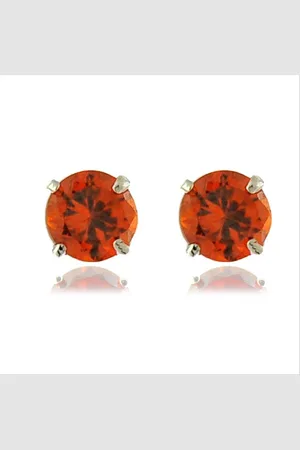 Luxenter Oorbellen, 925 sterling zilver en hydrothermale kwarts, gerhodineerd yedia