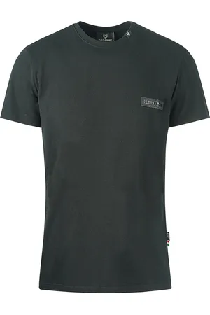 Philipp Plein Philipp lederen patch logo T-shirt