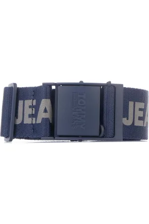 Tommy Hilfiger Accessoires geweven riem met logo, marineblauw-grijs
