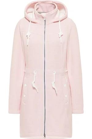 Icebound Yuka serie Gebreide fleece jas Dames oud roze melange