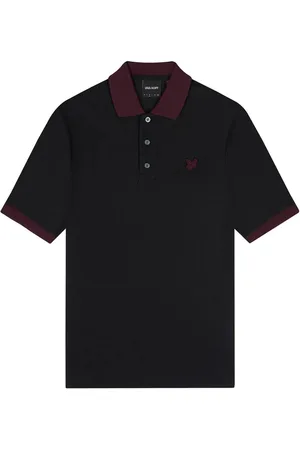 Lyle & Scott Ringer gitzwart poloshirt