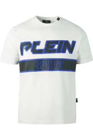 Philipp Plein Philipp blauw blokwit T-shirt