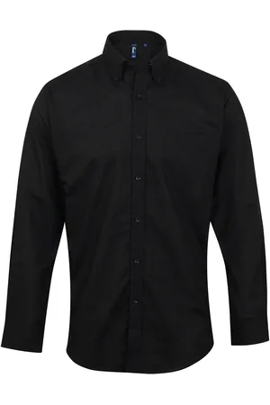 Premier Heren Signature Oxford overhemd met lange mouwen