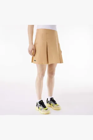 Lacoste Dames korte geplooide katoenen rok in