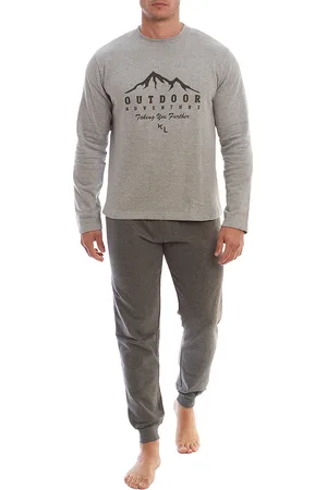 Kisses and Love KLP3 Heren Lange Mouwen Fleece Winterpyjama