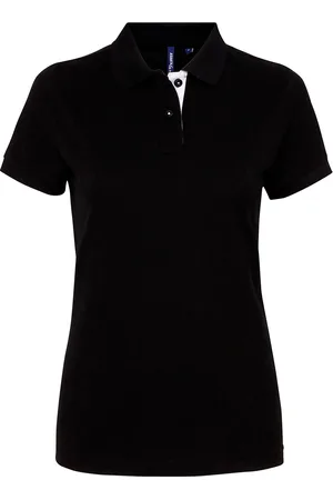 Asquith Dames/Dames Korte Mouwen Contrast Poloshirt ( /Wit)