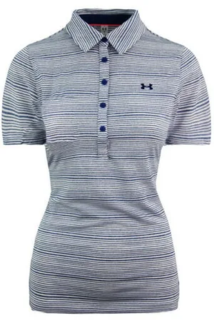 Under Armour HeatGear ShortSleeve Blue Womens Zinger Golf Poloshirt 1272340 487