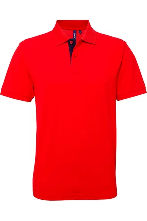 Asquith Heren Klassieke Pasvorm Contrast Poloshirt ( / Navy)