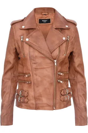 Infinity Dames leren Brando bikerjack-Loddon