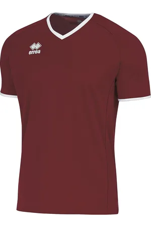 Errea T-Shirt Lennox Jersey Mc Jr 03100 Granaat Wit