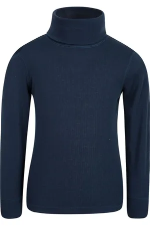 Mountain Warehouse Kinder-/kids Talus Roll Neck Top met lange mouwen (Marine)
