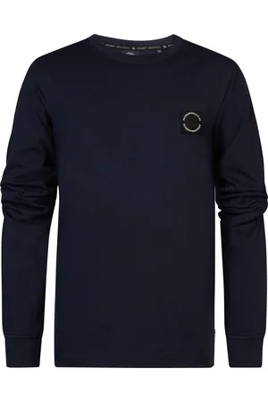 Petrol Industries Jongens T-shirt met Lange Mouwen Kuskokwim - Blauw