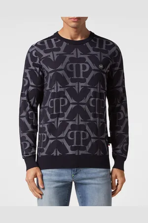 Philipp Plein Pullover Ronde Hals Chrome