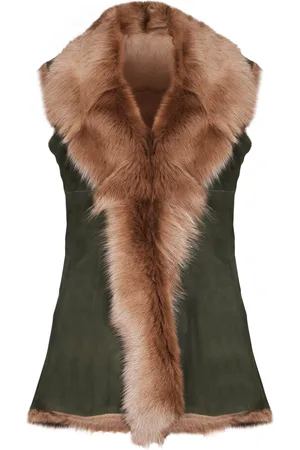 Infinity Lange damesbodywarmer van Toscana-schapenvacht-Sorocaba