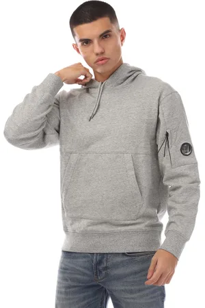 C.P. Company Heren- Diagonal Raised Fleece Lens Hoodie in