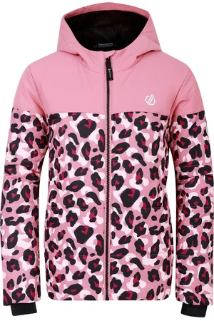 Dare 2B Ski-jas met Cheetah print voor kinderen/Kinderen Liftie (Stoffige roos)