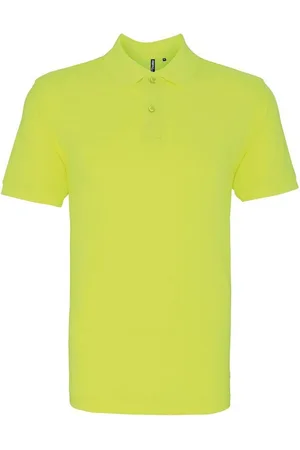 Asquith Heren Poloshirt met korte mouwen (Neon )