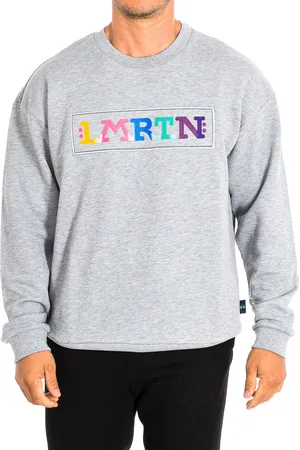 La Martina Heren sweatshirt met lange mouwen en ronde hals TMF304-FP538
