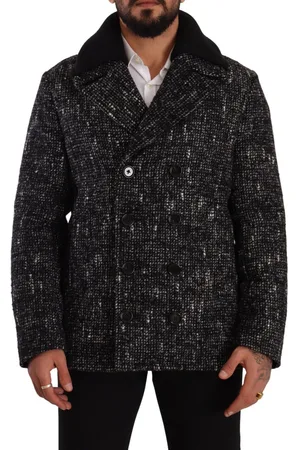 Dolce & Gabbana Wollen jas met dubbele rij knopen in