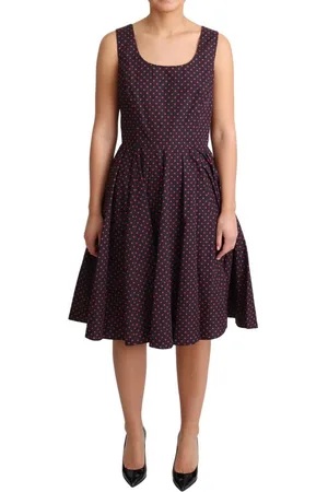 Dolce & Gabbana Polka Katoenen A-lijn Jurk