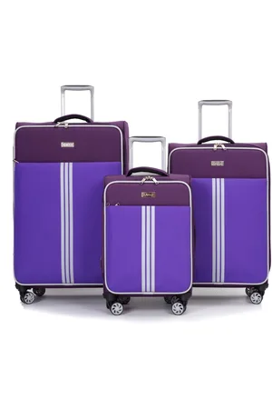Infinity Lichtgewicht Paarse Cabine 4 Wielbagage Reistas Koffers Set