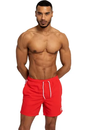 Umbro Heren Taped Swim Shorts (Vermiljoen)