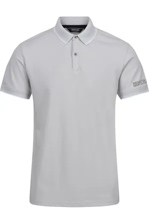 Regatta Heren Tadeo Polo Shirt ( Grijs/Wit)