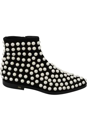 Dolce & Gabbana Suede Enkellaarsjes Met Studs