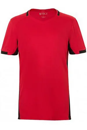 Sols Kinderen/Kinderen Classico Contrast Korte Mouwen Voetbal T-Shirt ( /zwart)