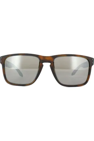Oakley Square Mens Matt Brown Tortoise Prizm Zwarte zonnebril